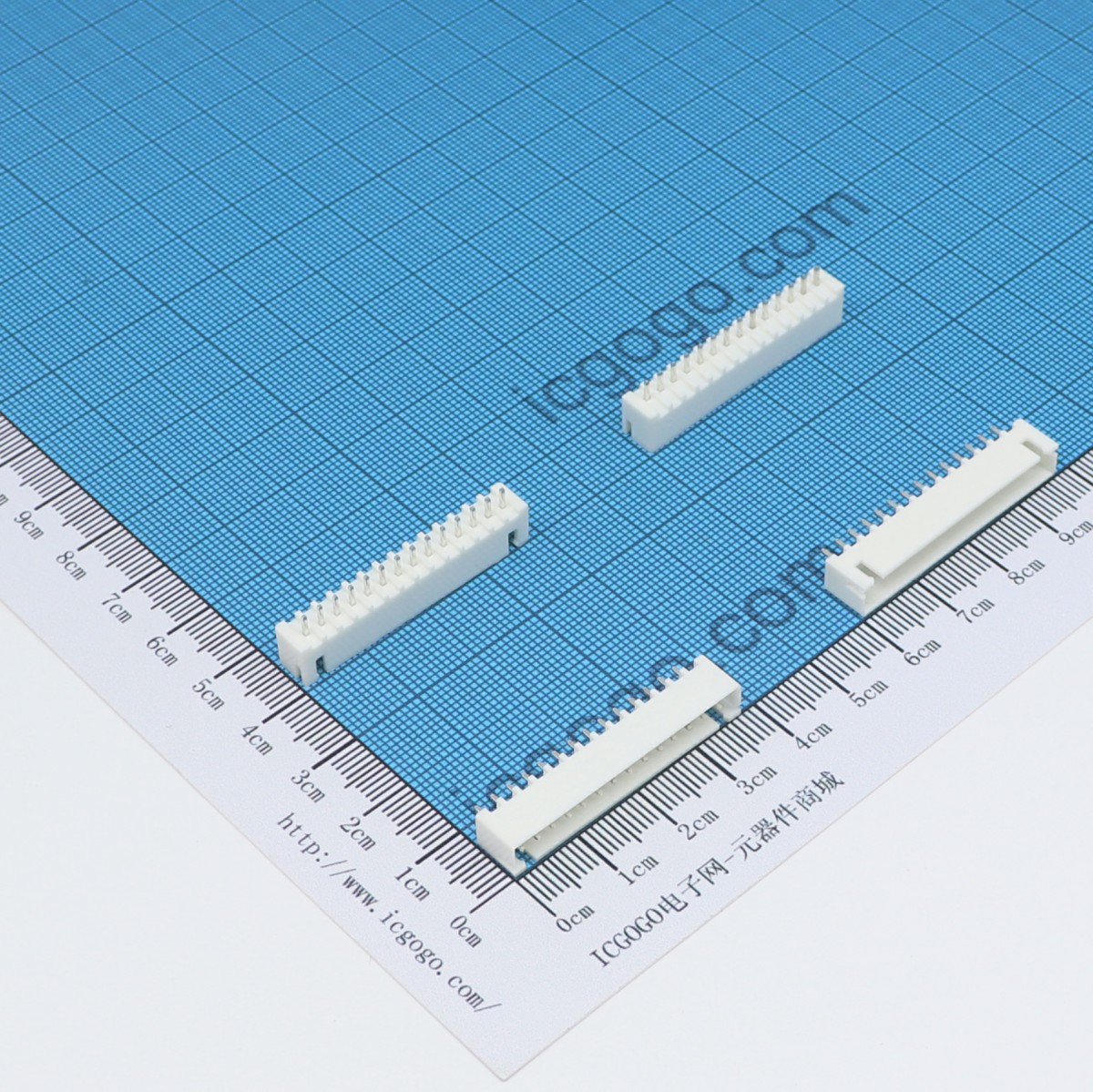 XH白色连接器 直针座 14PIN XH-14A 间距2.54MM