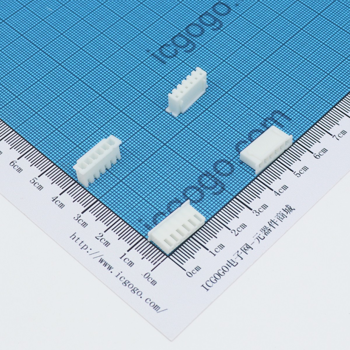 XH白色连接器 端子胶壳 插头6PIN XH-6Y 间距2.54MM