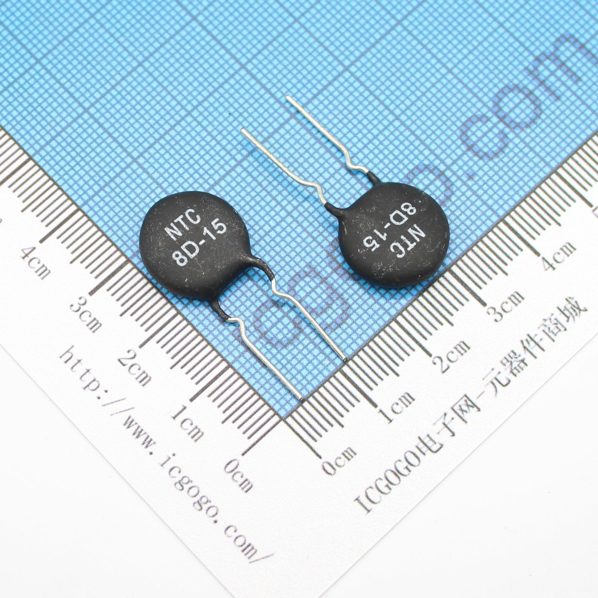 MF72-8D15 NTC8D-15 热敏电阻负温度系数 直径15mm 8欧姆 8Ω 8E 8R