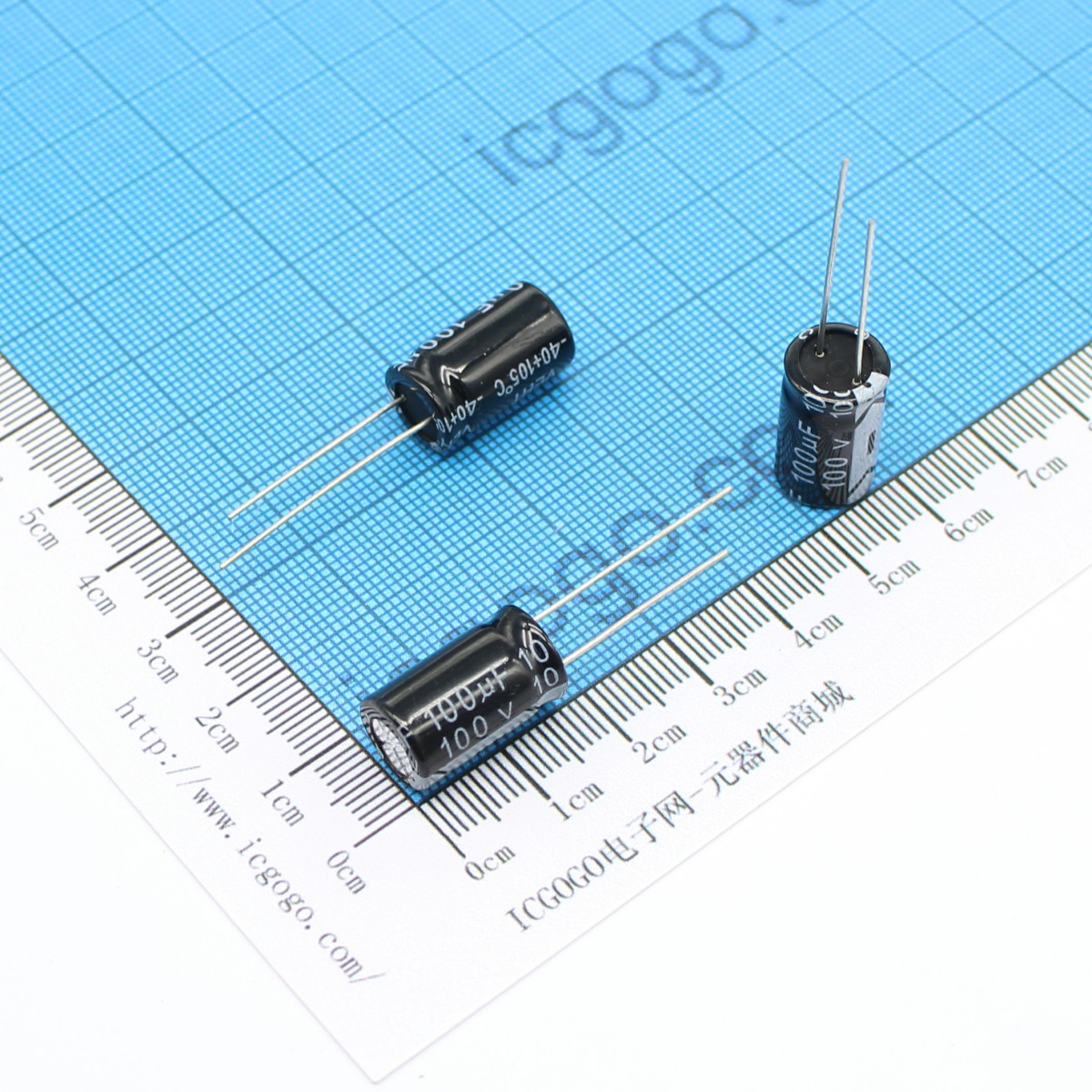 直插铝电解电容 100V 100UF 10*17 ±20%