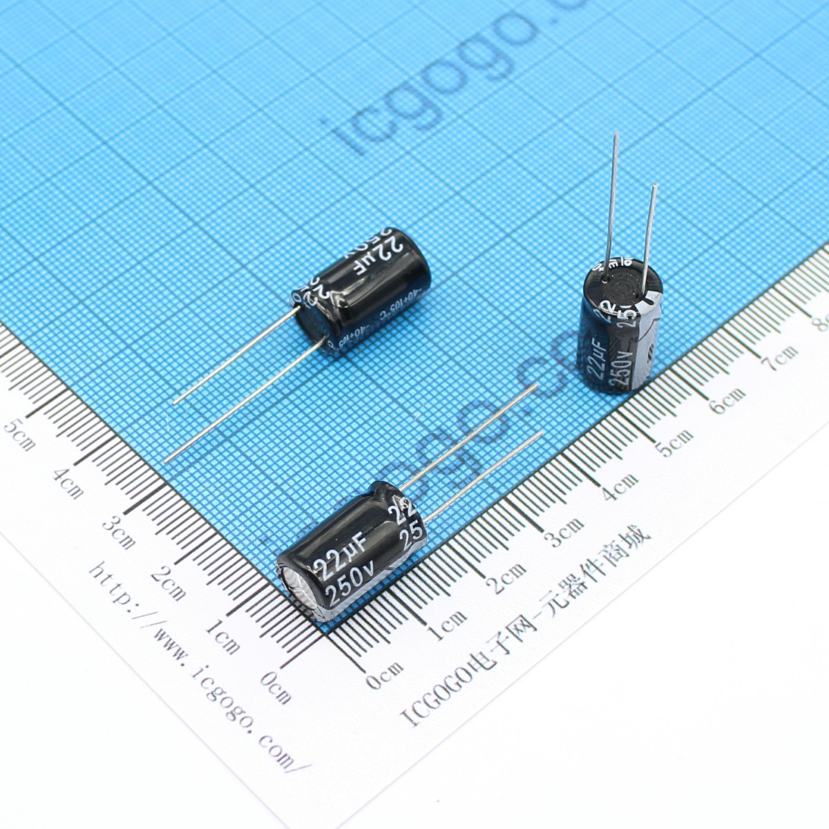 直插铝电解电容 250V 22UF 10*17 ±20%