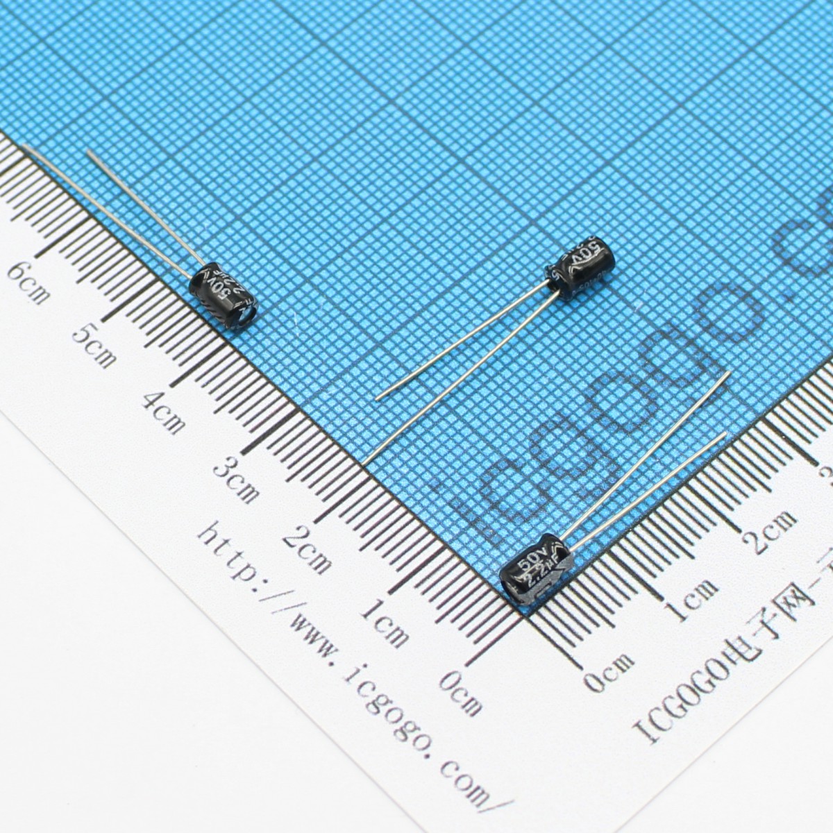 直插铝电解电容 50V 2.2UF 4*5 ±20%