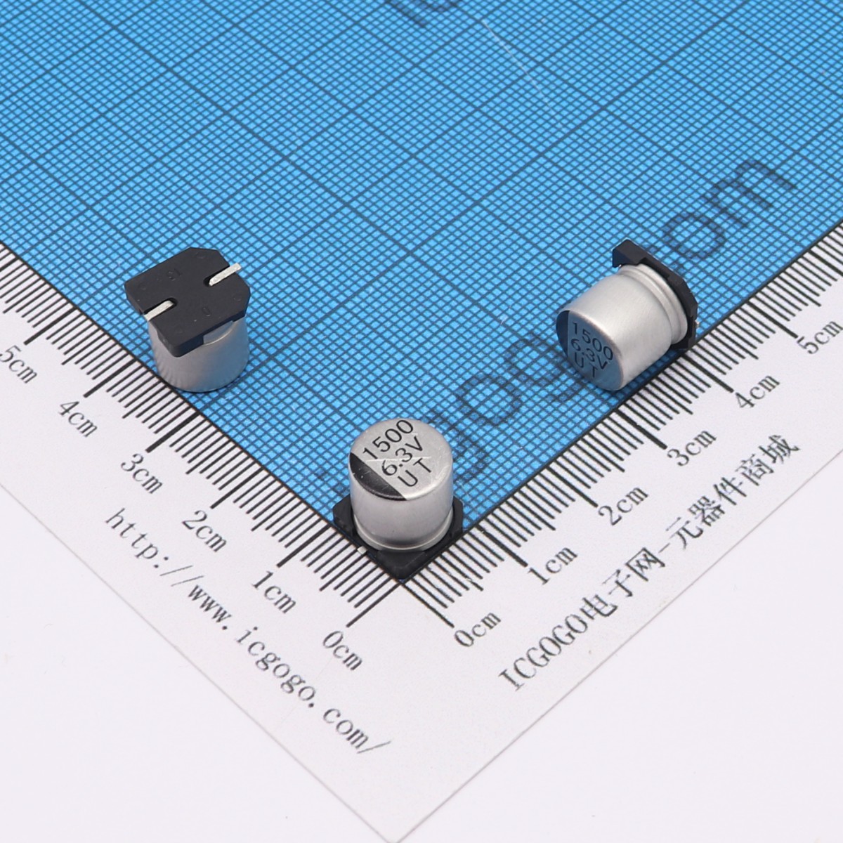 贴片铝电解电容 6.3V 1500UF φ 10*10.2mm UT0J152M1010VG ±20%