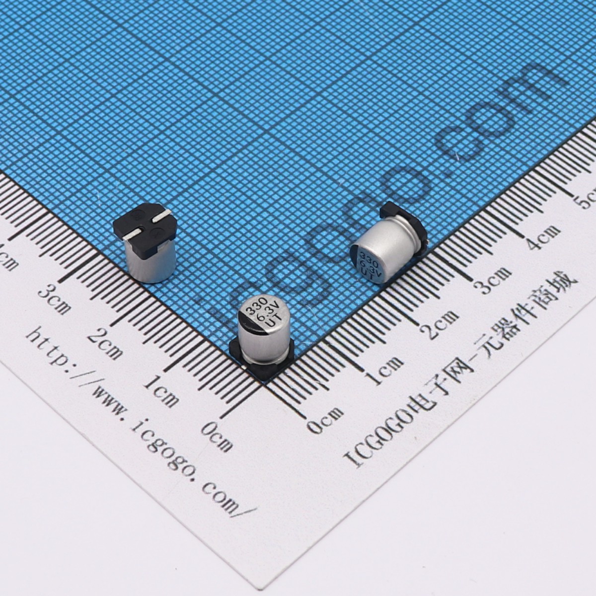 贴片铝电解电容 6.3V 330UF φ 6.3*7.7mm UT0J331M0607VG ±20%